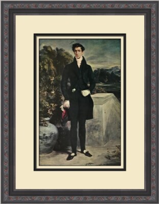 Eugene Delacroix Delacroix Baron Schwiter Custom Framed Print