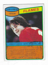 1980-81 TOPPS CALGARY FLAMES TEAM LEADER KENT NILSSON #106 (SCRATCHED)