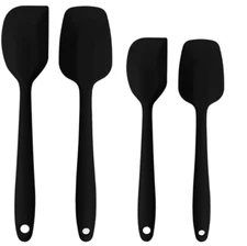 Silicone Spatulas Set Rubber Spoon Spatula Heat Resistant Spoonula One Piece Des