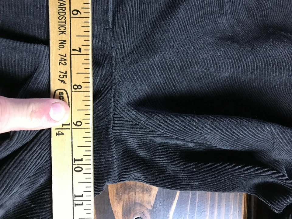 Pantalones de vestir Elie Tahari, para mujer talla 6, marrón oscuro, acampanados, pana Foto 4 de 4