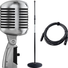 Shure 55SH Series II Elvis Mikrofon Retro Mikro Live Mic Micro Ständer Kabel Set