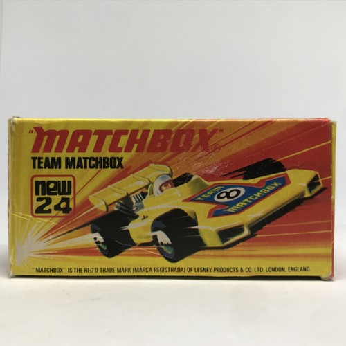 Lesney Matchbox Superfast No. 24 Team Matchbox #8 1973 Red Made In England W/Box - Picture 16 of 20