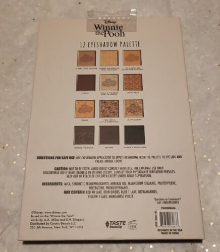 New Disney - Winnie The Pooh - 12 Eyeshadow Palette With Mirror - 1.05 oz - Picture 3 of 3