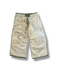 Vtg 72 US Army OD Green M65 Field Cold Weather Pant Quilted Liner Size XS Short