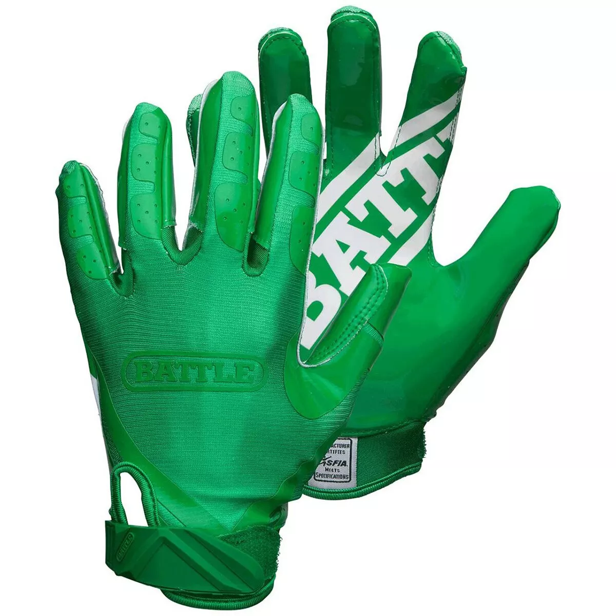 Green football gloves deals
