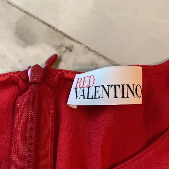 Abito di lusso rosso Valentino vero rosso taglia 46