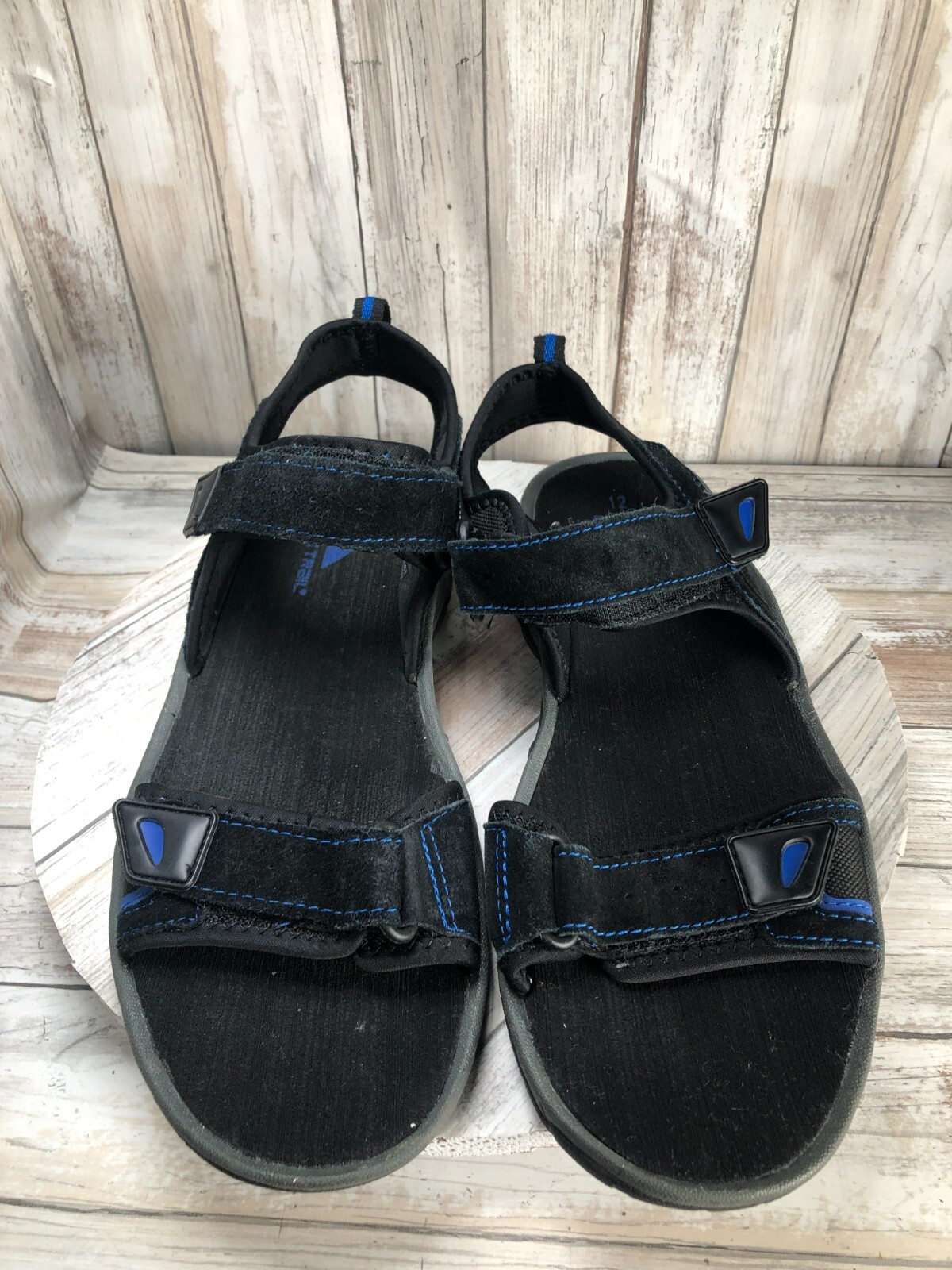 Ozark Trail Sandals Mens 12 Black Blue Slingback Casu… Gem