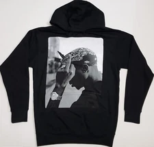 Tupac Shakur Hoodie Sweatshirt 2Pac Sweater Hoody Men's MEDIUM Black New