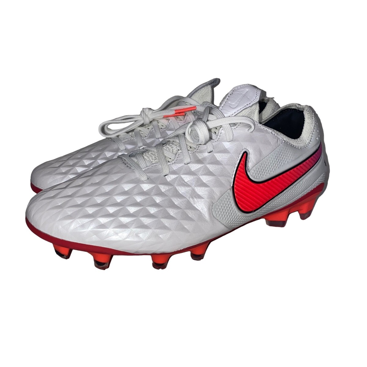 Nike Tiempo Legend 8 Elite FG White Flash Crimson AT5293 163 Nike Tiempo Legend 8 Elite FG White Flash Crimson AT5293 163
