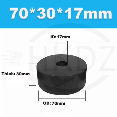 Black Round Rubber Pads Anti Vibration Isolation Spacer Buffer Block OD 9mm-90mm - Picture 215 of 254