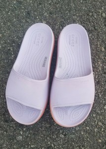 Crocs Iconic Comfort Women's Liliac Platform Slides Size Mens 5 / Womens 7 | eBay