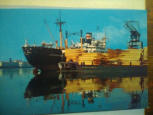 VINTAGE POST CARD PORT ALBERNI WHARF ANCHORAGE ALASKA - Picture 8 of 12