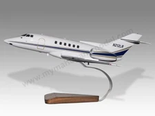 Hawker 800A Desk Wood Airplane New Model Small Scale 1/48