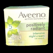 AVEENO Positively Radiant Overnight Hydrating Facial Moisturizer 1.7oz 48g NIB