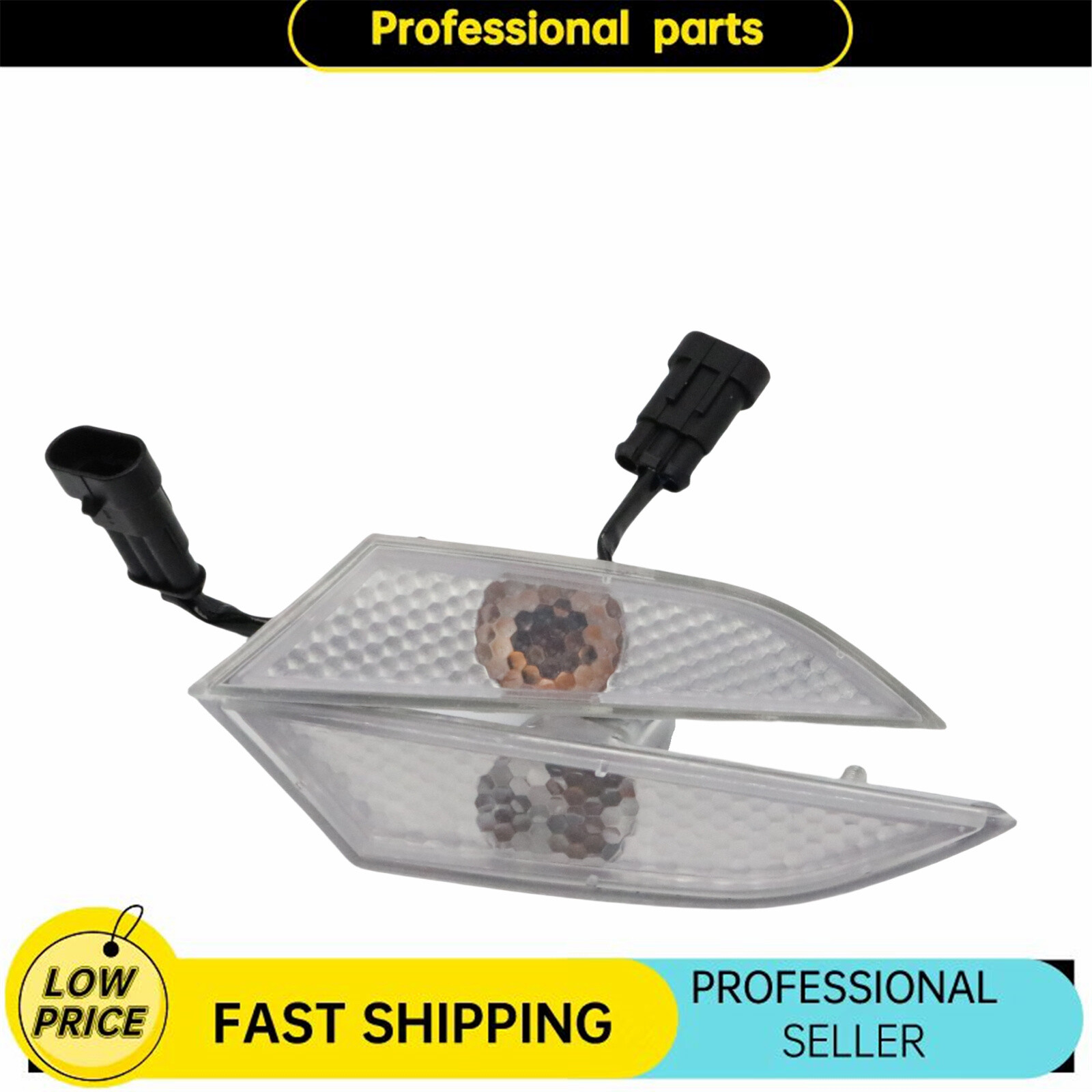 Left & Right Clear Side Marker Indicator Lens For Lamborghini Gallardo 560 570