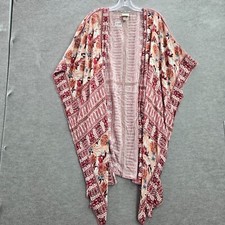 Knox Rose Women Top large Pink Floral Kimono ...