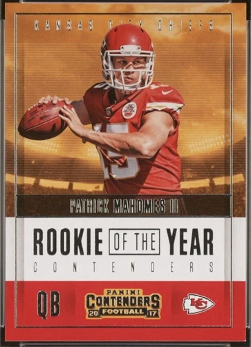 2017 Panini Contenders - Rookie of the Year #RY-3 🔥 Patrick Mahomes II 🔥