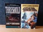 2x JANET & CHRIS MORRIS - Threshold + City At The Edge Of Time * Baen + ROC * SF