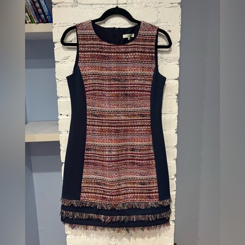 Jade Melody Tam - Tweed Panel Midi Dress Size Small