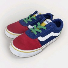 Vans Old Skool Yacht Club Toddler Youth Blue Green Yellow Red Color Block Sz 10