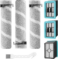 4111A 4109 Brush Roll Filter Replacement Kit for Bissell CrossWave Edge Cordl...