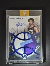 2025-26 Topps 3  Walter Clayton Jr.   10/15 Relic Auto Prime Card (RC) UTAH JAZZ
