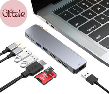 USB C Hub Adapter for Macbook Pro Air Docking Station 8-In-2 for Mac Book Access