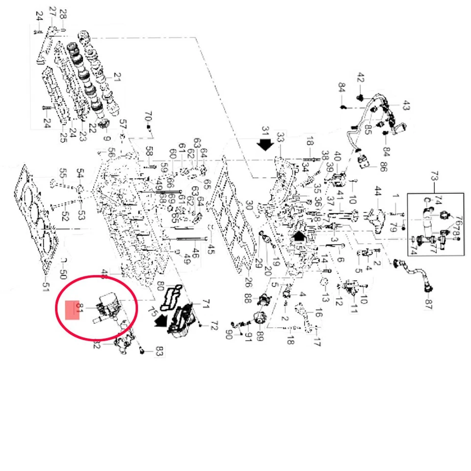 Canister Purge Pump For 19-2023 Chevrolet GMC Acadia Buick OEM 12698940 12703879 Foto 2 de 4