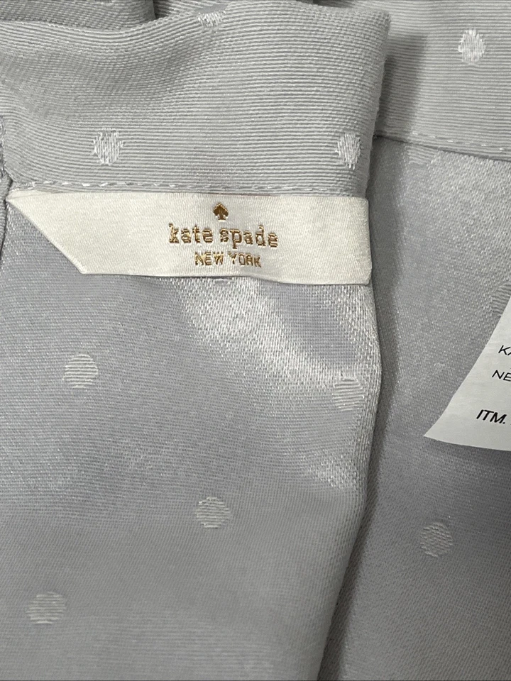 Kate Spade New York Larabee Dot Gray/Silver 9 Piece Tablecloth Napkins Set - Image 3 of 4