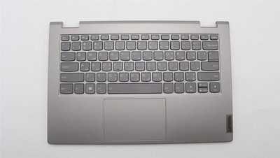Lenovo Yoga 14s G3 IRU Cover Handauflage Touchpad Tastatur Arabisch Grau