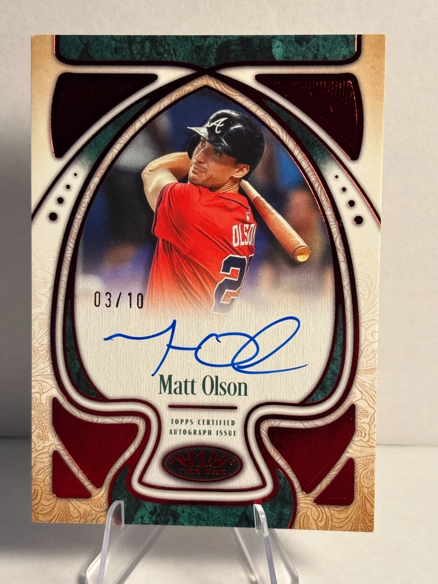 fanatics under matt olson サインボール topps以外 Matt Olson Baseball Serial Numbered Sports Trading Cards