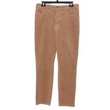 Good American Corduroy Pants Womens Size 12 31 Putty Blush Slim Crop Stretch