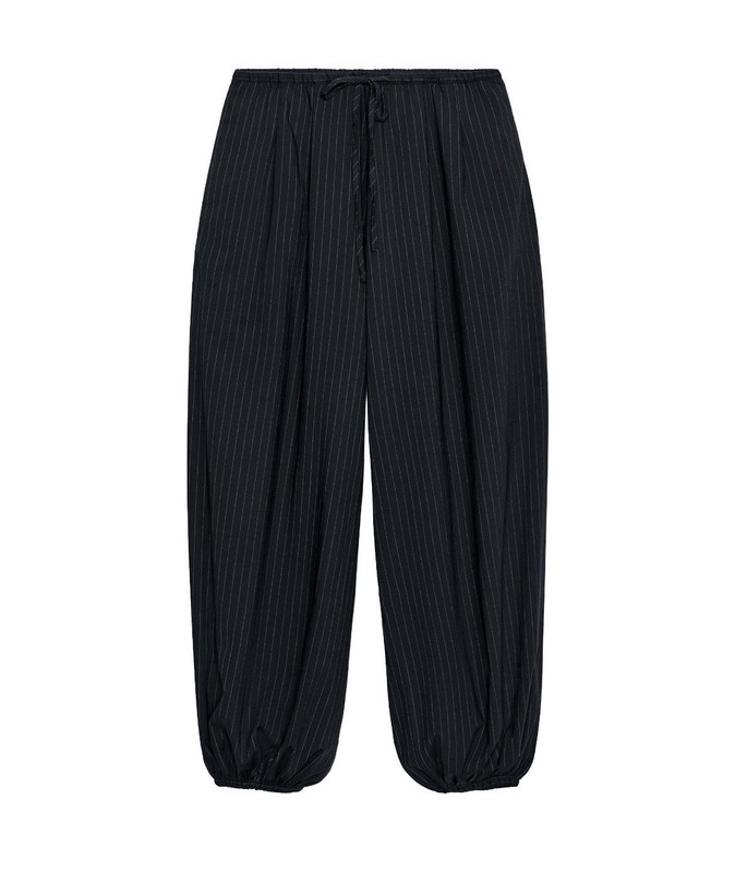 Zara ZW Collection Balloon Pants Blue Striped Size Small
