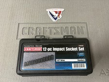 Sears Craftsman 12 Drive 12pc Sae Impact Socket Set 19430 Usa W Case Sears Craftsman 12 Drive 12pc Sae Impact Socket Set 19430 Usa W Case