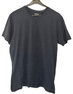 Identic Herren T-Shirt Gr. L Basic kurzarm Oberteil blau Freizeit Casual