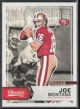 2016 Panini Classics #127 Joe Montana Glossy San Francisco 49ers (Q)