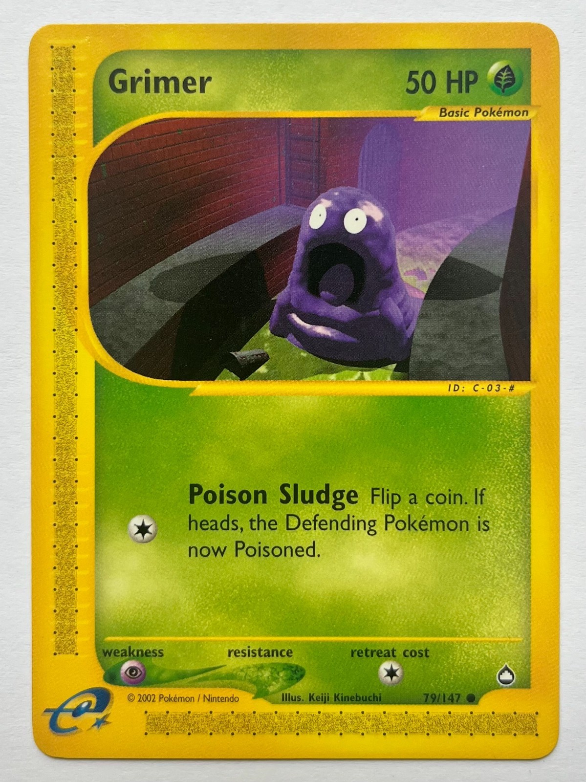 Grimer 79/147 Pokemon Aquapolis e-Series Common Card NM
