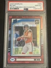 2024 Panini Donruss Rated Rookie Bo Nix #369 Optic Preview Red Pandora Prizm RC