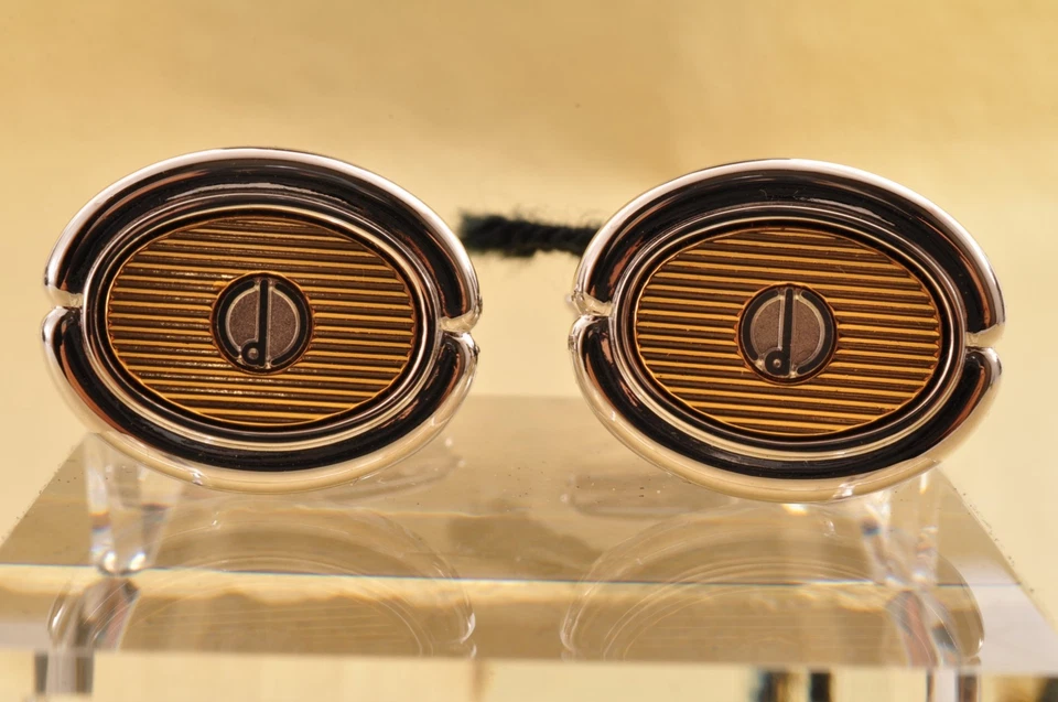 Gemelos Nera como nuevos, marca británica "Dunhill" estilo vintage y embalaje de marca. Foto 3 de 4