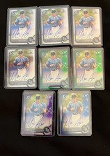 MASON AUER AUTOGRAPH/AUTO LOT (8) 2022 1stBowman Chrome - Tampa Bay Rays
