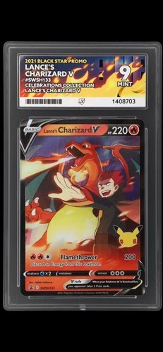 Pokemon TCG - Lance's Charizard V SWSH 133 - 25th Celebrations Promo - ACE 9