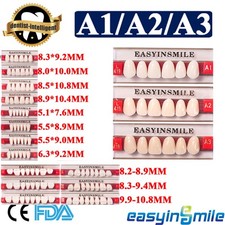 3/8/16 Set Dental Acrylic Resin Teeth Denture Upper Lower Full Set Shade A1-D4