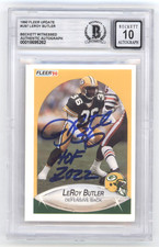 LeRoy Butler 1990 Fleer Update Signed Rookie RC w/ HOF 2022 Beckett BGS 10 Auto