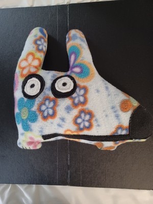 Floral Fleece Ugly Dog 13'' x 12'' x 2'' Plush Stuffed Animal Unique