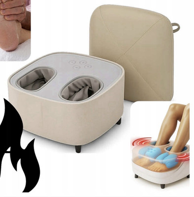Fußmassagegerät /Hocker   Rollenmassage mit Luftkompression Shiatsu 2 in 1