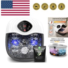 Foot Spa Bath Massager with Heat, UV  Ozone Bubbles,Shiatsu Rollers Epsom Sa...