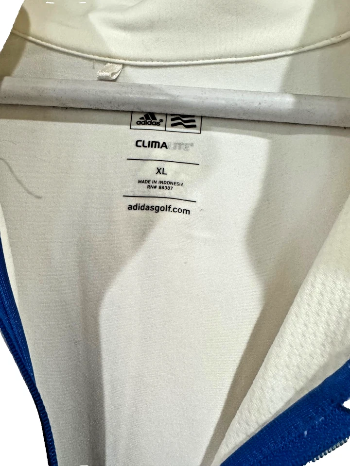 CAMISA TAYLOR MADE, 1/4 cremallera, manga larga, talla XL, blanca con ribete azul, ENVÍO GRATUITO Foto 2 de 4