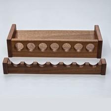 Custom Fishing Rod Rack, Solid Mahogany Wood  7 Rods, 16 Inches