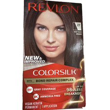 Revlon Colorsilk Beautiful Color Permanent Hair 27 Deep Rich Brown - New In Box