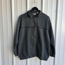 Aeropostale Sweatshirt Mens Large Gray Full Zip Fleece Mock Neck AERO Logo